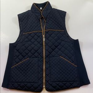 Molly & Isadora Navy Quilted Vest Plus Size Women’s Sz 1X